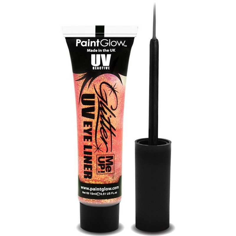 Paint Glow Glitter UV Eyeliner In Orange 15ml