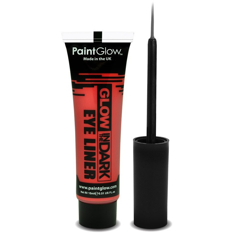 Paint glow glow effect eyeliner in orange