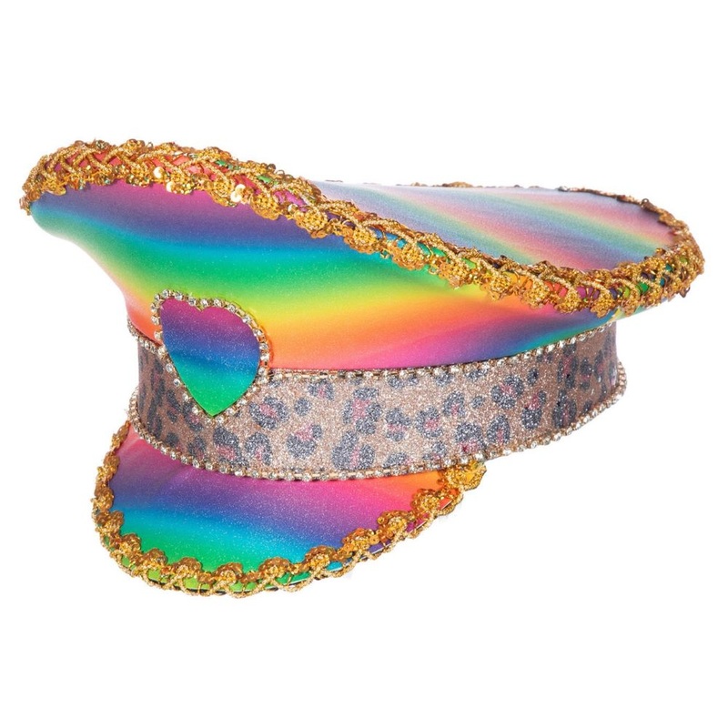 Rainbow Burning Man Festival Hat One Size