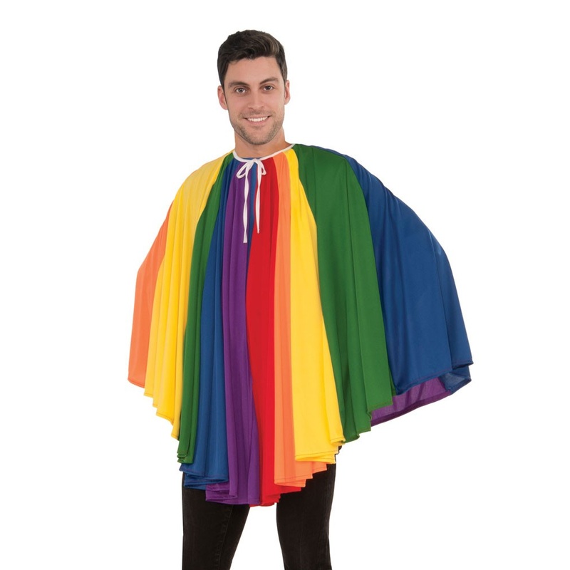 Rainbow Cape in pleated look unisex