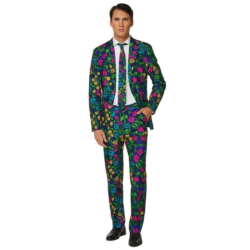 Suitmeister floral party suit for men S
