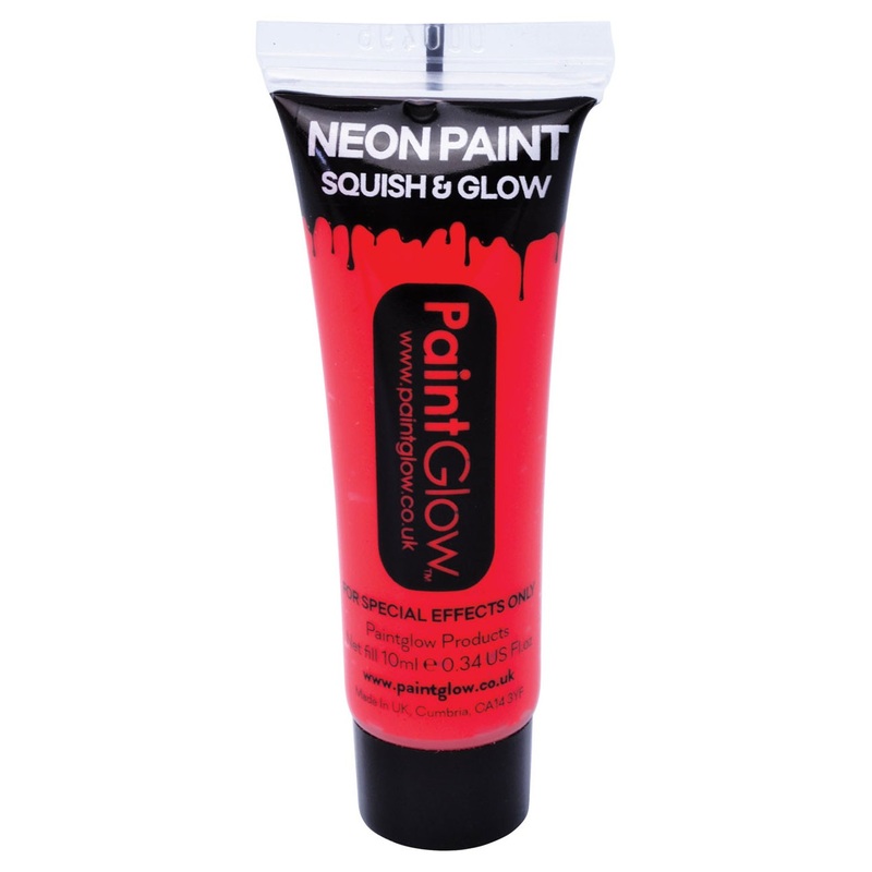 UV neon bodypaint red