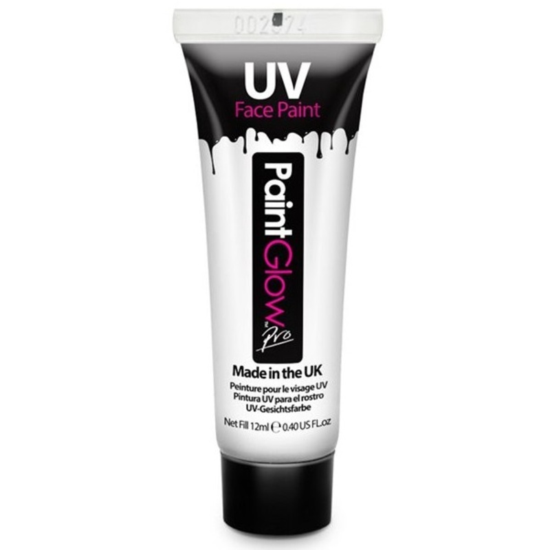 White UV face and body paint 12ml