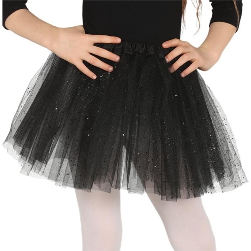 Black glitter tutu for girls