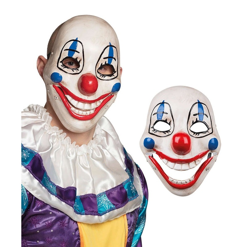 Clown mask grinning bear