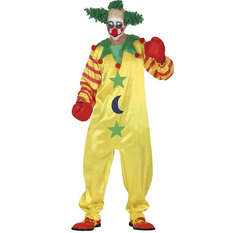 Crazy psycho clown men's costume