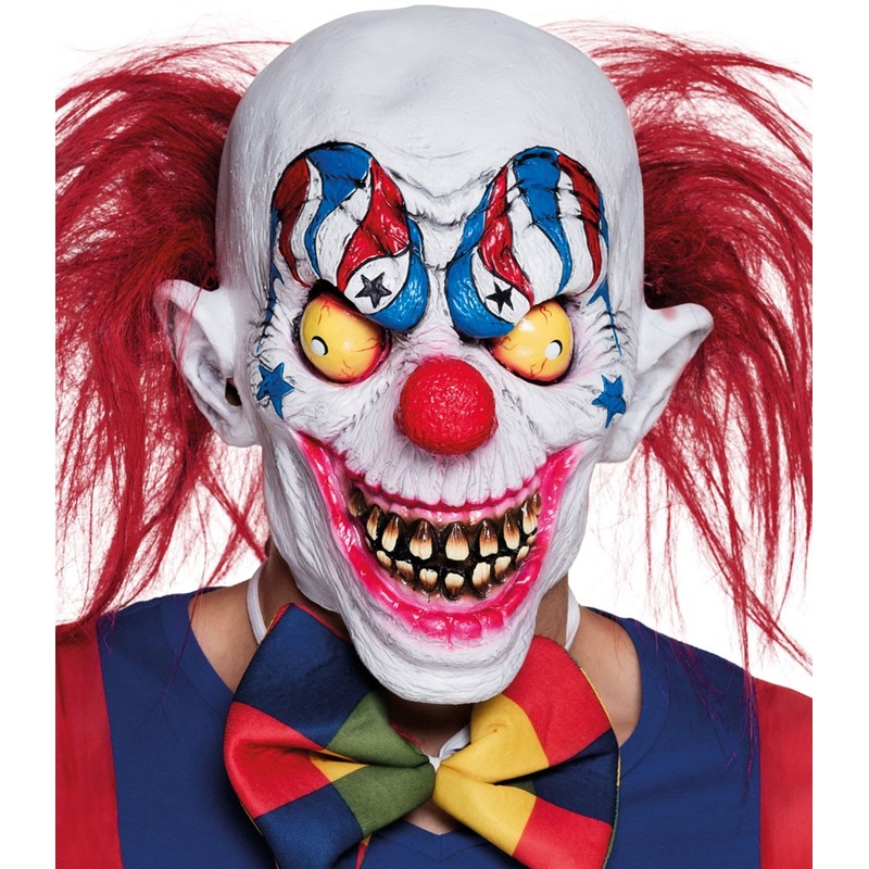 Creepy zombie clown mask