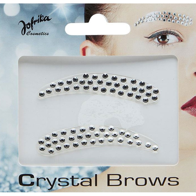 Crystal glitter eyebrows to stick on