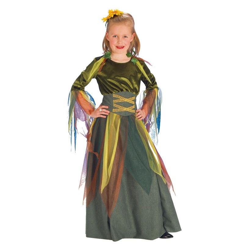 Forest sorceress Valeria child costume 128