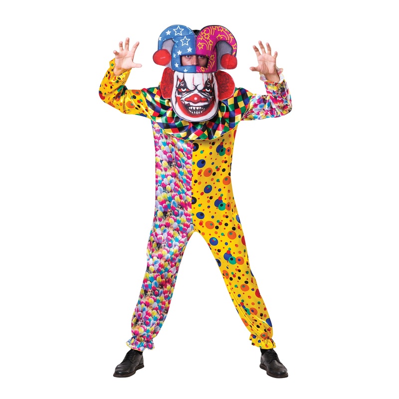 Giant horror clown costume for adults