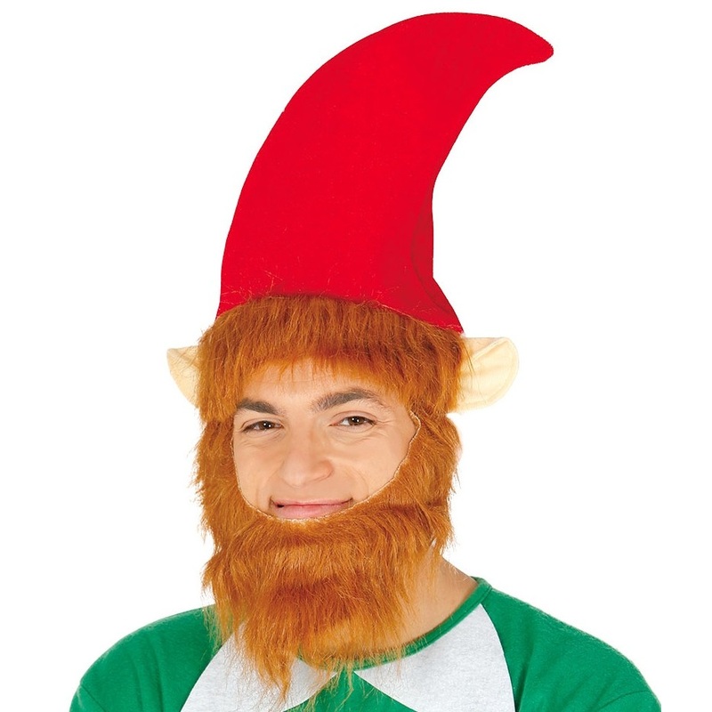 Gifty Christmas elf hat with beard