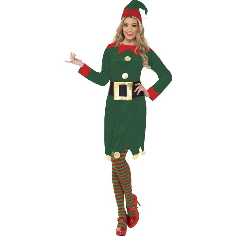 Gnome costume classic for women green S