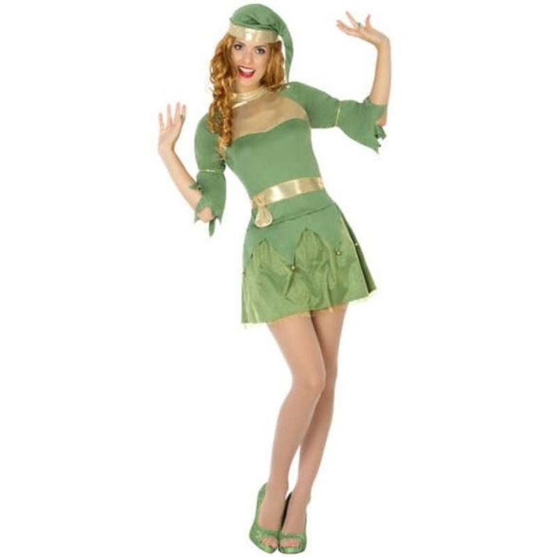 Green Christmas elf costume XS-S