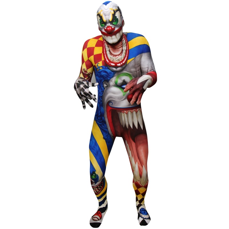 Hard horror clown morphsuit M