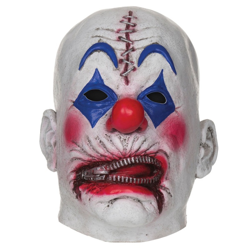 Horror Zipper Clown Gustav Mask