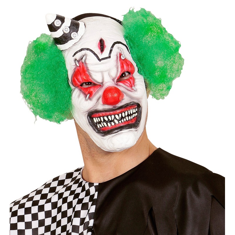 Killer Clown Tony with Green Hair Mask