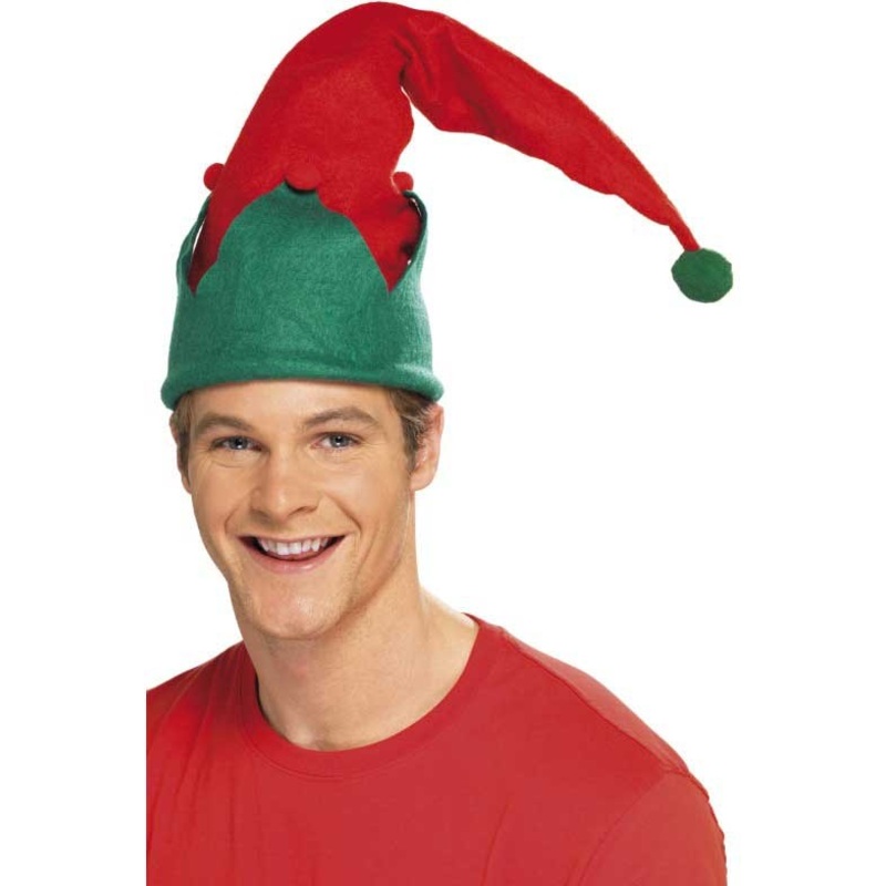 Long Elm Christmas elf bobble hat