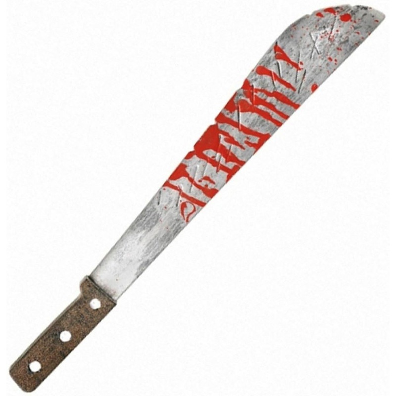Machete with blood splatters 51cm