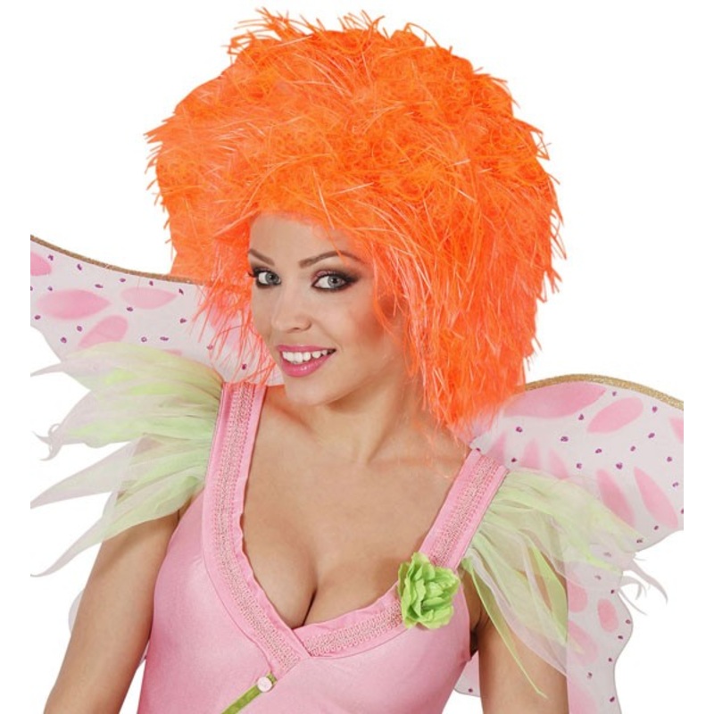 Magical neon fairy tale wig for women orange