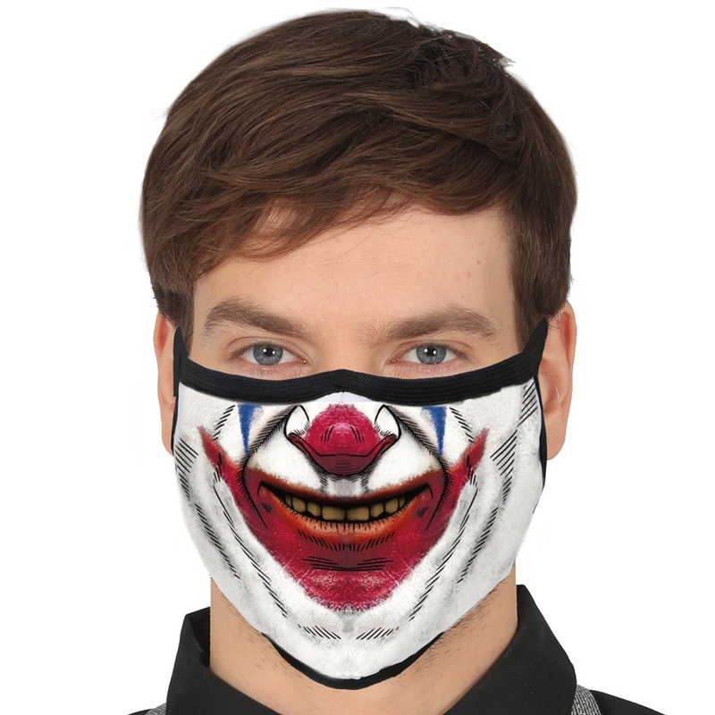 Mouth and nose mask Halloween clown