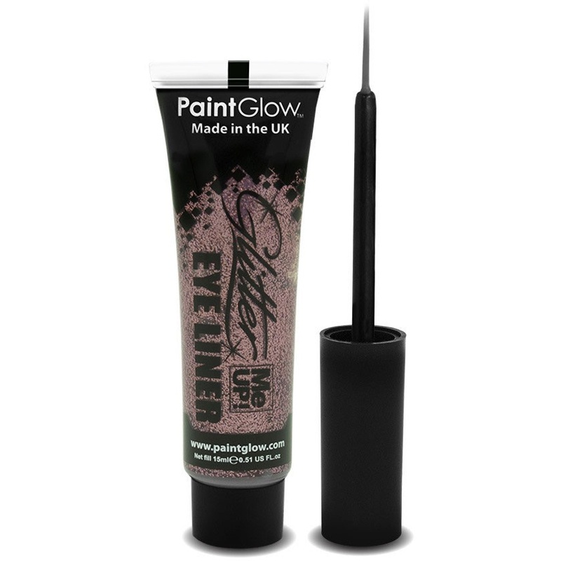 Paint glow glitter eyeliner in pink