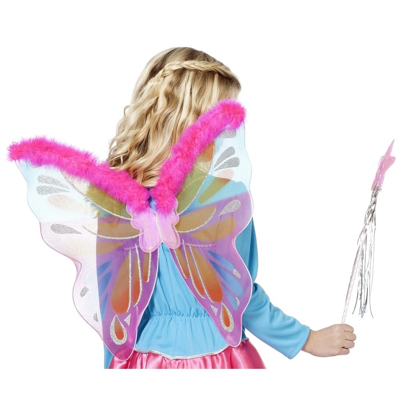 Pink butterfly wings for kids