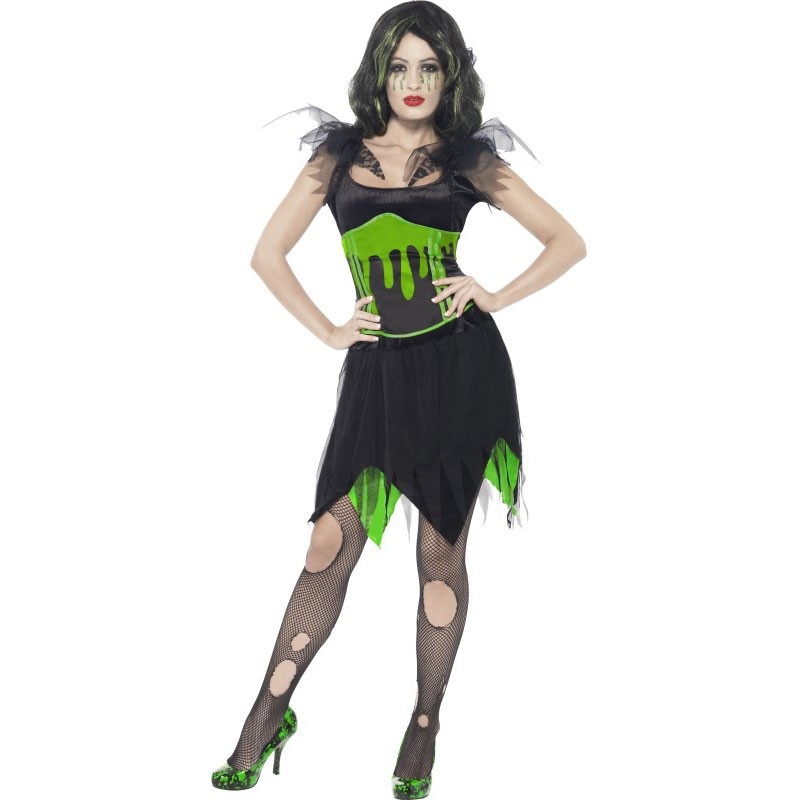 Poison witch costume ladies poison S