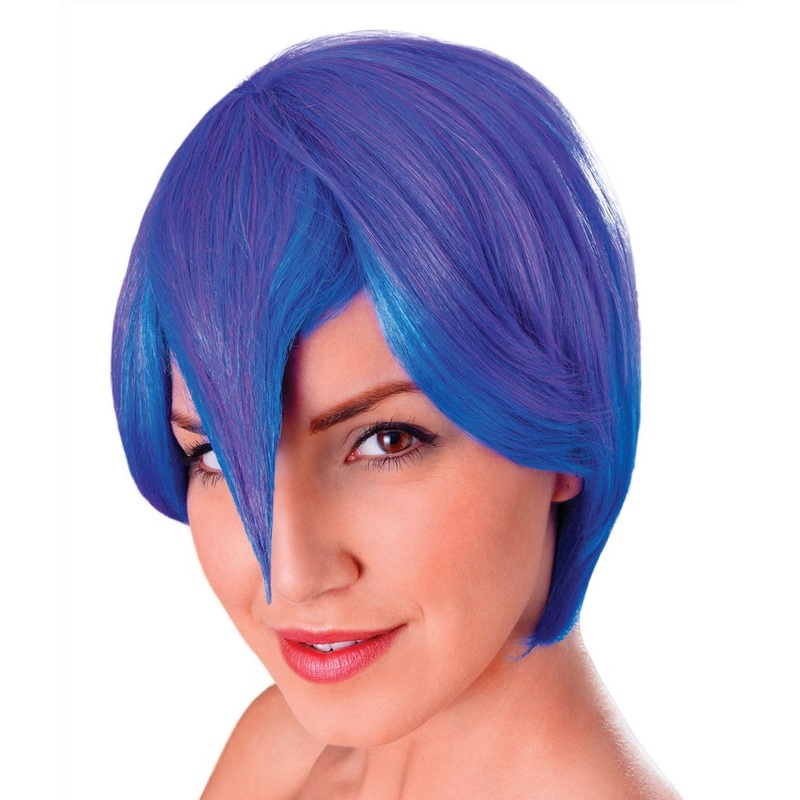 Purple-Turquoise Manga Cosplay Wig