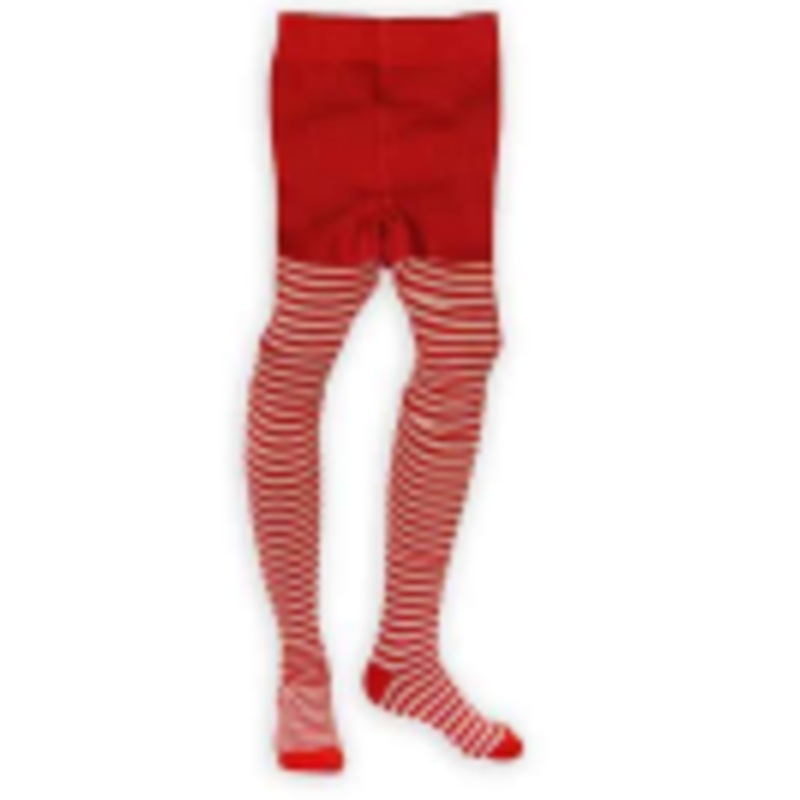 red and white tights for children