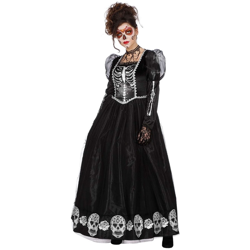 Ball gown Dia De Los Muertos 36