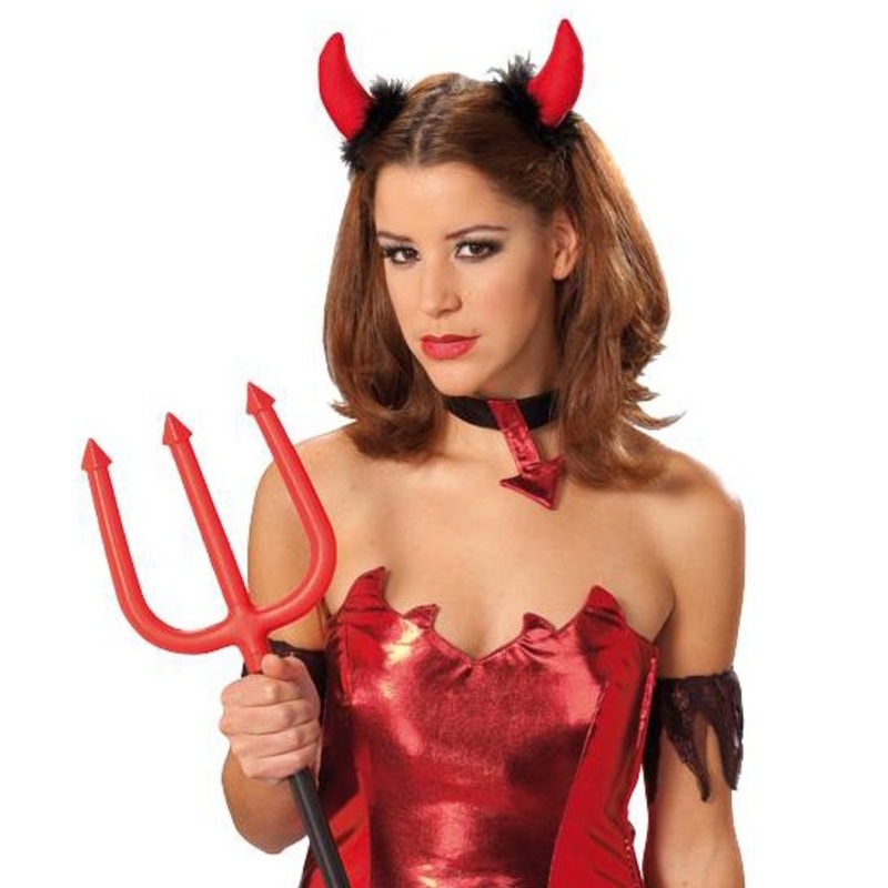 Cheeky devil horns Halloween hair clips
