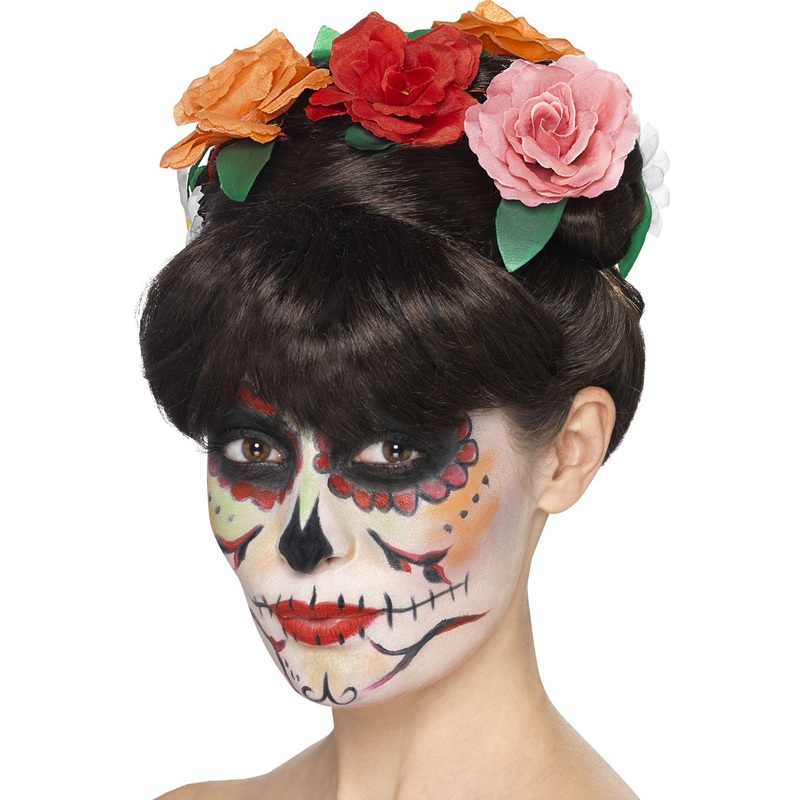 Dance of the dead wig with flowers