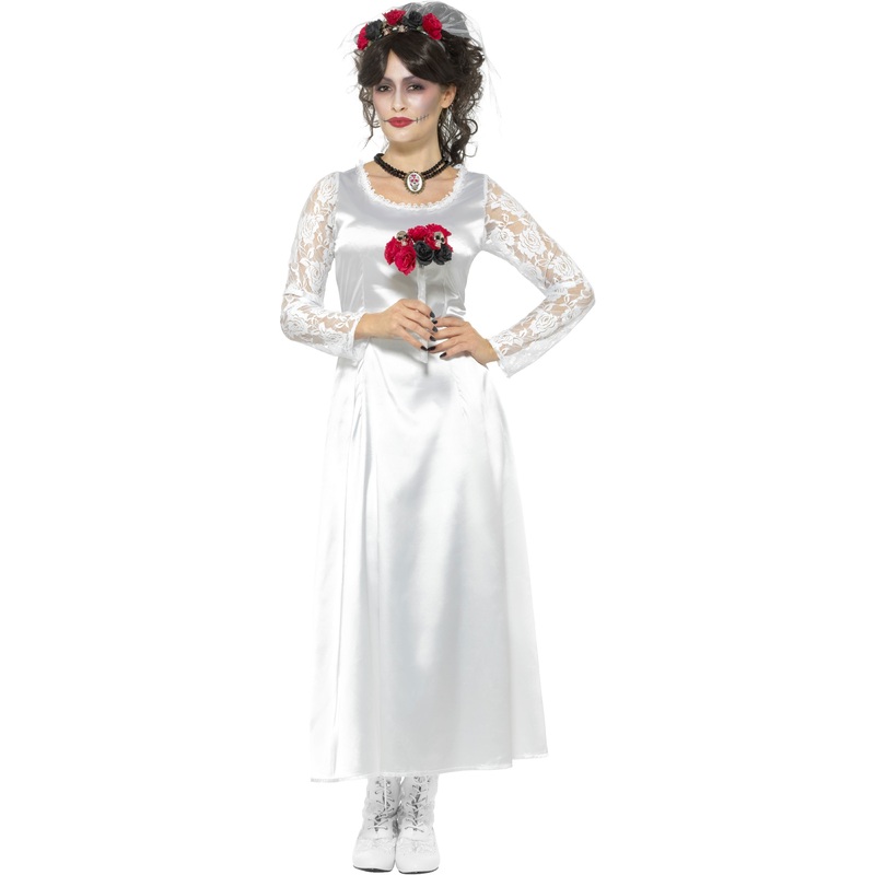 Day of the dead bride ladies costume S