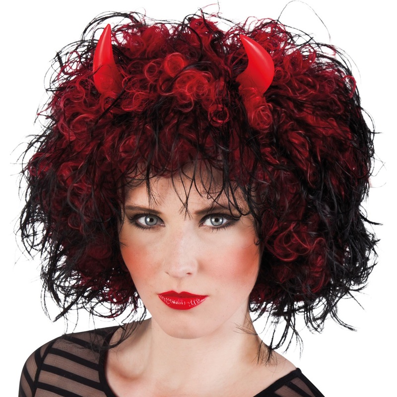 Devil wig with curls