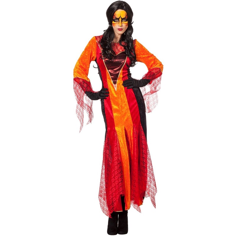 Flaming fire Lady Felia costume 36