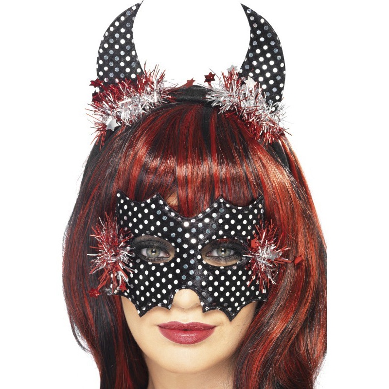 Mask set Lilly with dotted horns