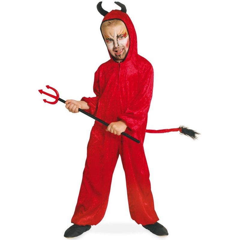 Mr Devil Child Costume With Devil's Tail Red 104