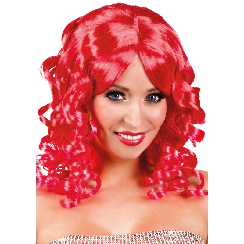 Red Arielle curly wig