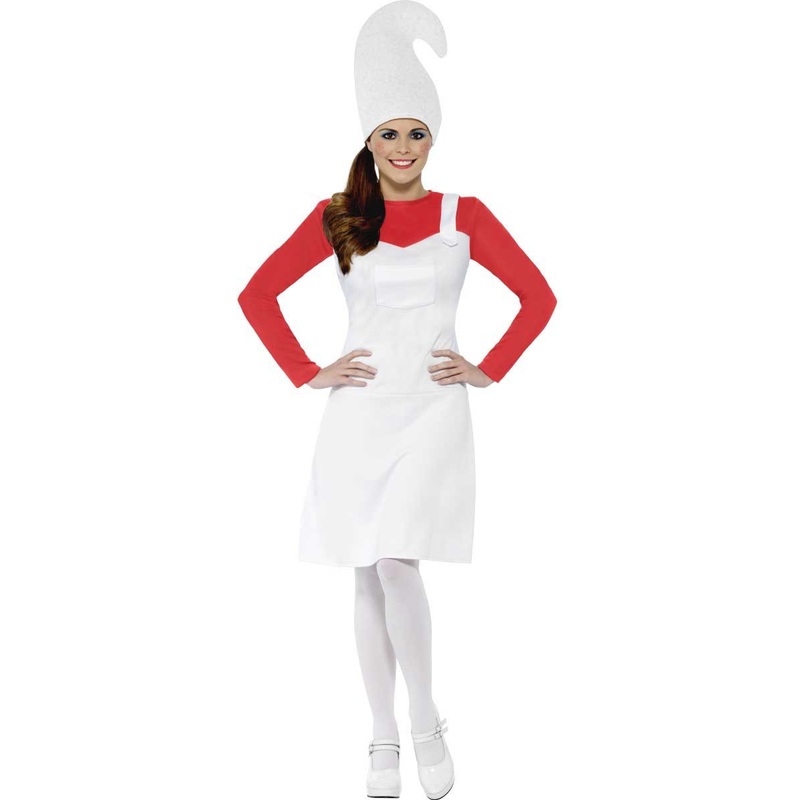 Red garden gnome Nina ladies costume S