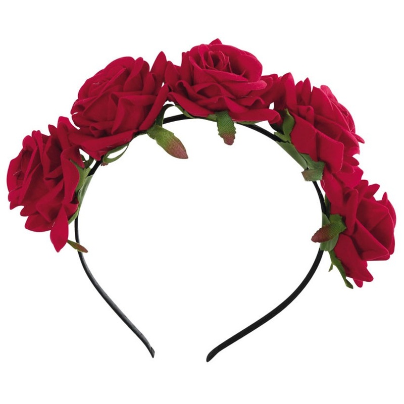 Rosina headband with roses