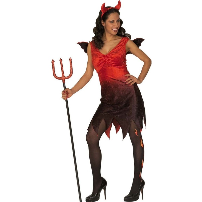 Sexy winged she-devil ladies costume S
