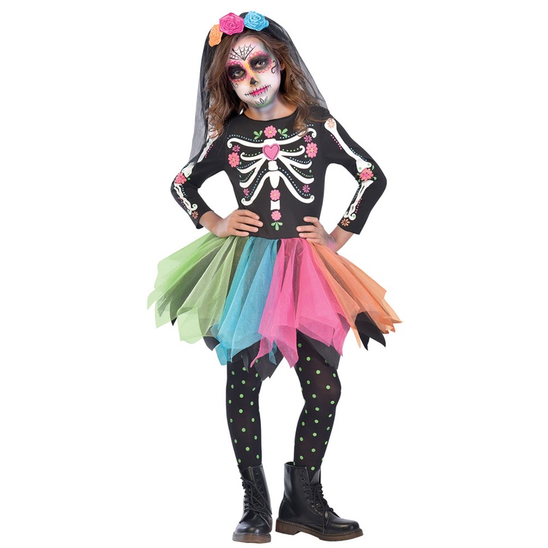 Sugar Skull costume for girls