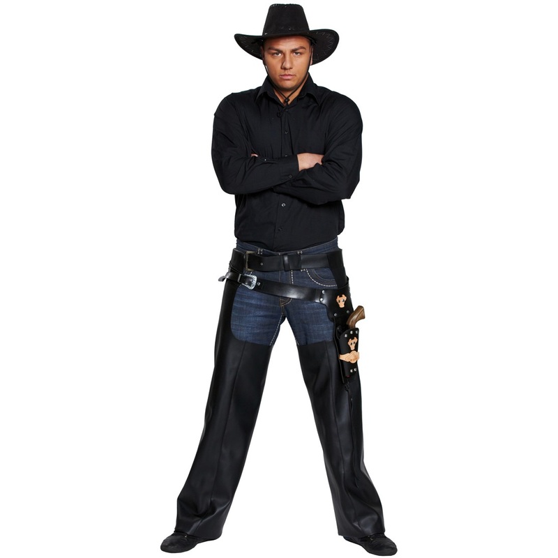 Black cowboy chaps 48