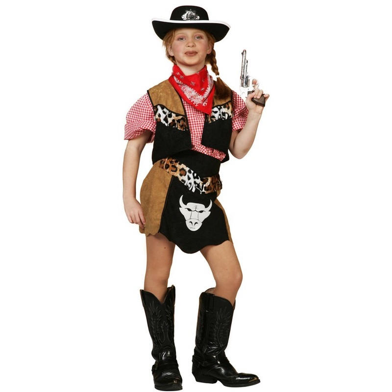 Buffalo girl cowgirl costume for girls 116