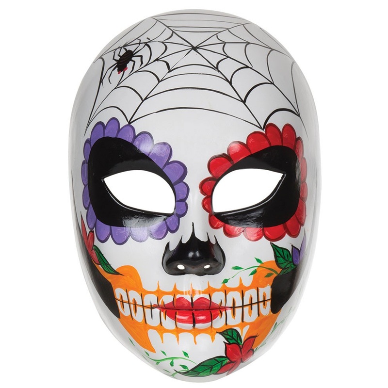 Colorful floral death mask