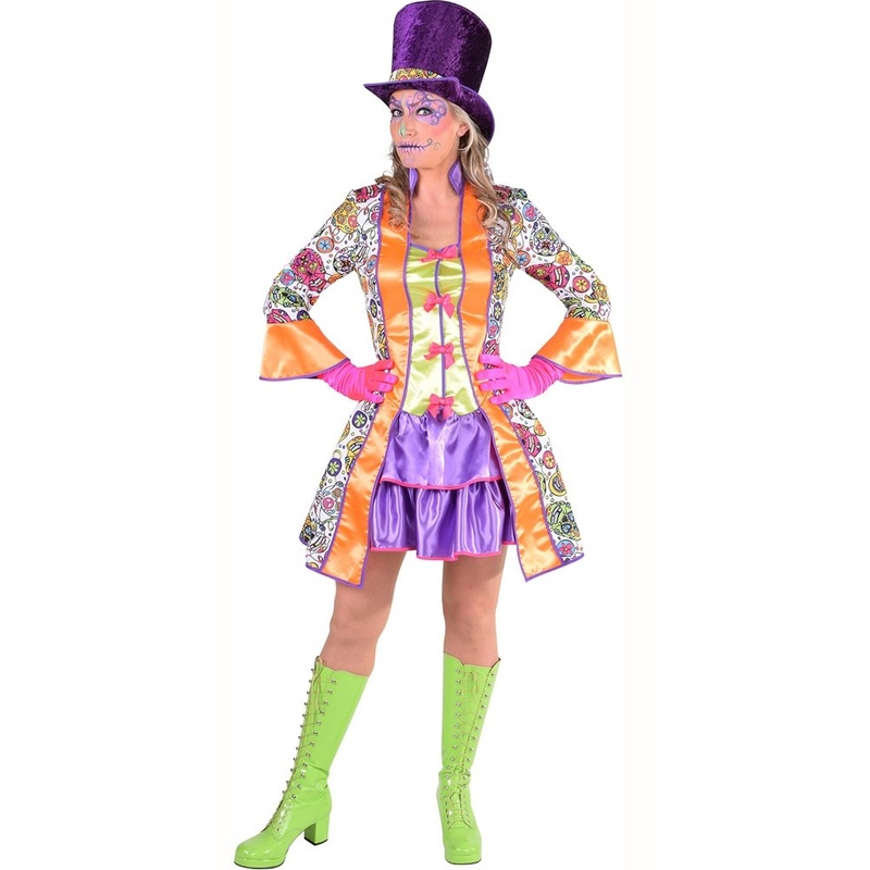 Dia De Los Muertos Party Dress XS