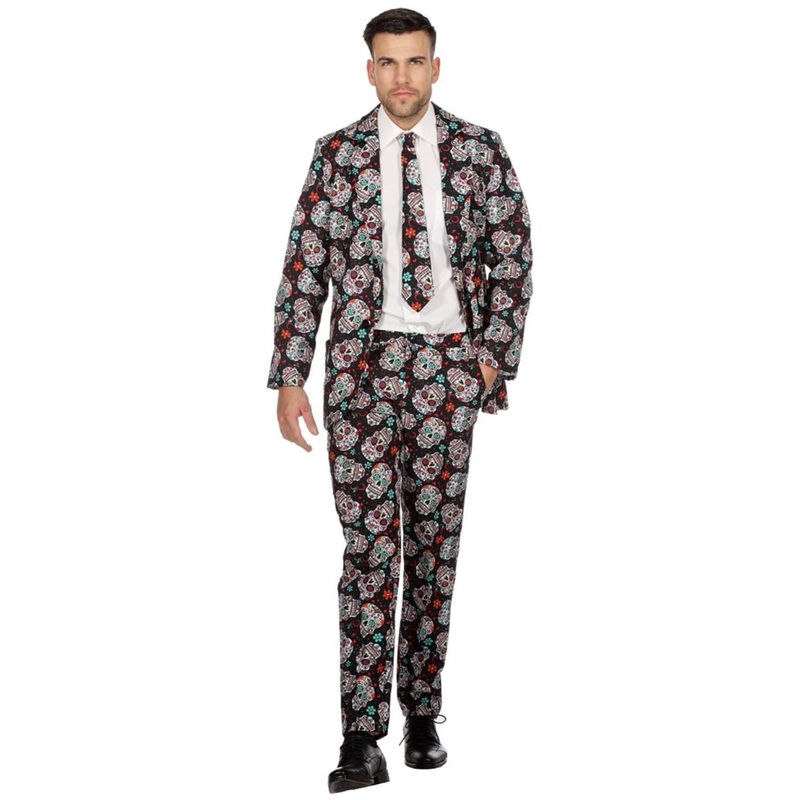Dia de los Muertos party suit for men 48