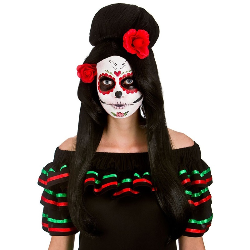 Dia De Los Muertos Senorita Wig