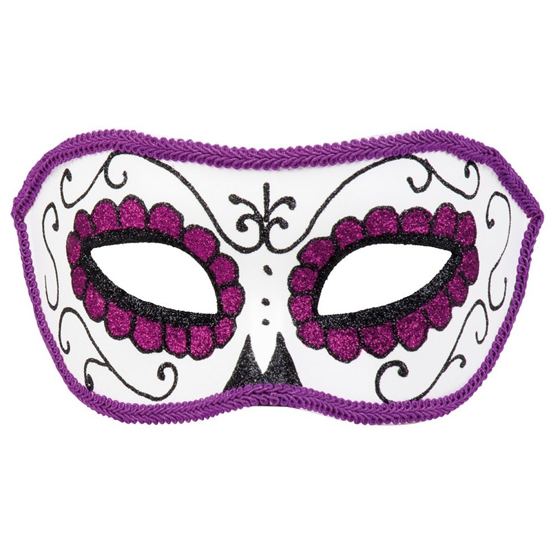 Dia De Los Muertos Violetta Eye Mask