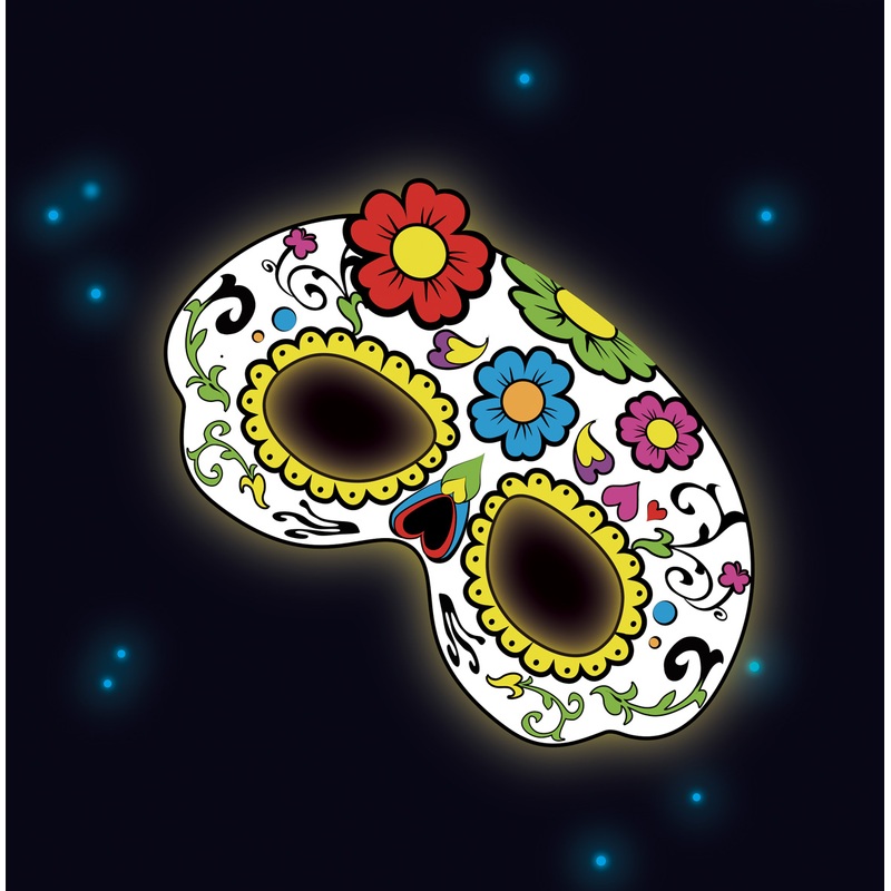Fancy glowing skull mask